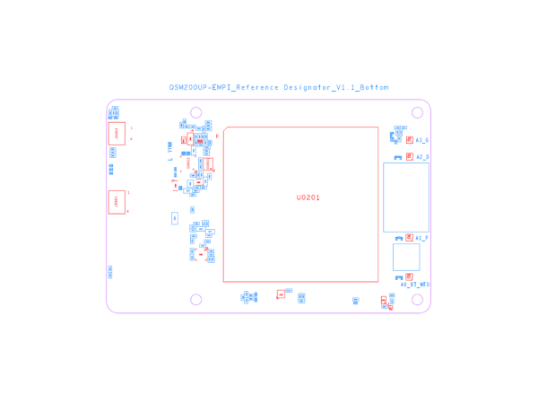 Quectel Pi M1 QSM200UP-WF 64+4GB Referenzdesign hinten